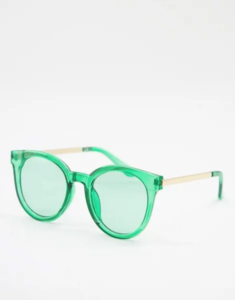 Зеленые солнцезащитные очки с круглыми линзами AJ Morgan-Зеленый цвет