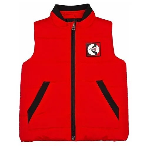 Жилет демисезонный утепленный Ciao Kids collection СК0246 для мальчика красного цвета 8 лет