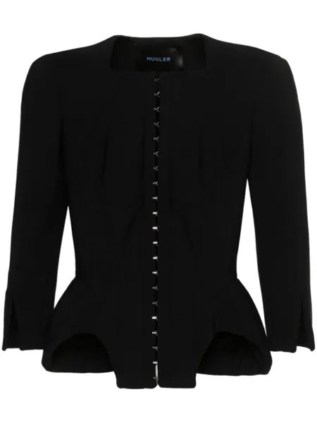 Mugler укороченный жакет, черный