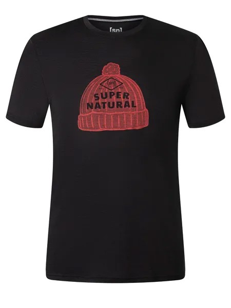 Рубашка super.natural Merino T Shirt, черный