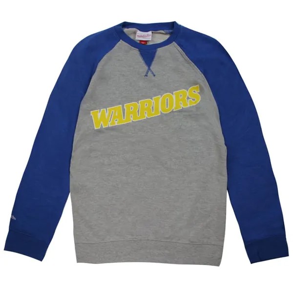 Мужской свитер Mitchell & ness Golden State Warriors NBA turf Mitchell And Ness, серый