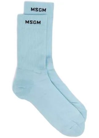 MSGM трикотажные носки с логотипом
