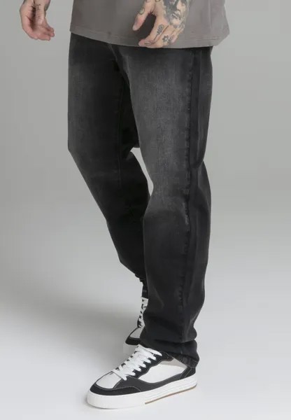 Прямые джинсы SIKSILK, черный