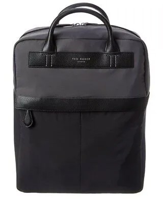 Мужской рюкзак из парусины и кожи Ted Baker Warp с верхней ручкой, черный O