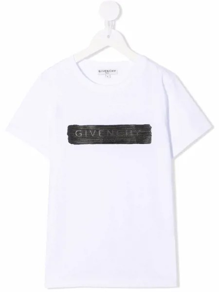 Givenchy Kids футболка с тисненым логотипом