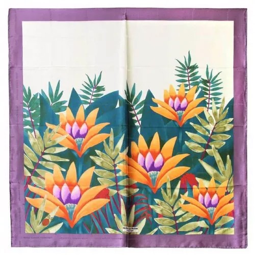 Летний платок с цветами Мила Шон 30771