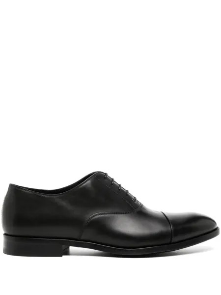 Paul Smith туфли на шнуровке с миндалевидным носком, черный