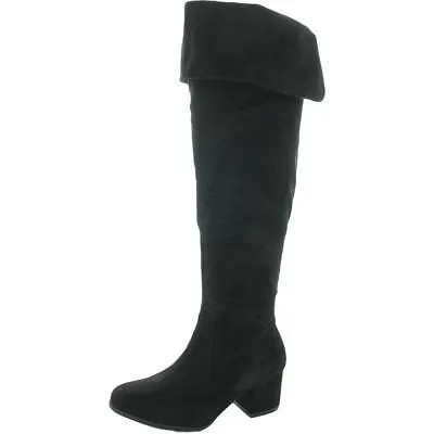 Женские черные сапоги до колена из крафтовой ткани в китайской прачечной 6,5, средние (B,M) BHFO 5997