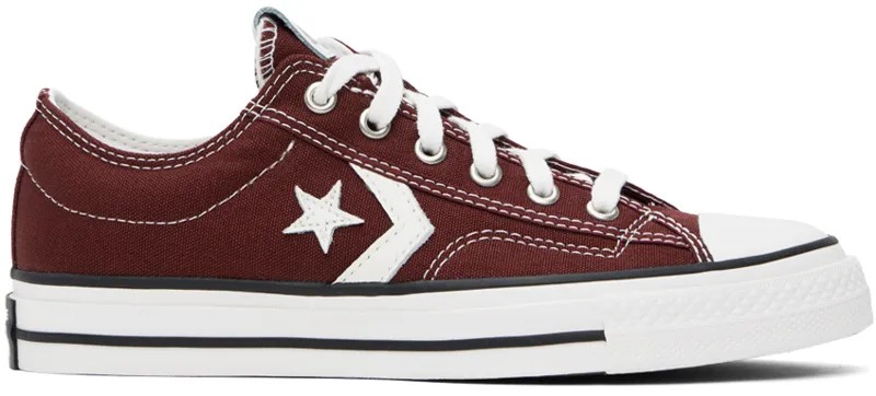 Бордовые низкие кеды Star Player 76 Converse