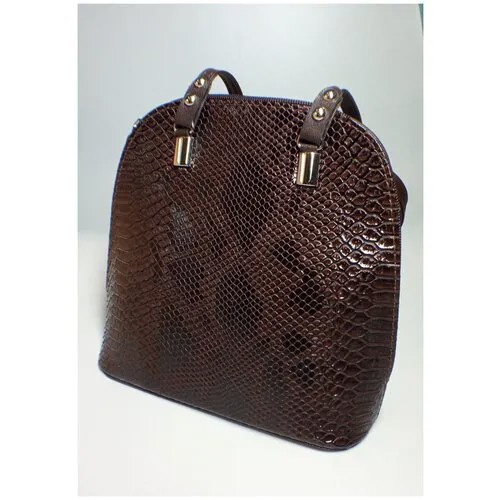Рюкзак женский L-Craft, экокожа, змея, коричневая змея, мод. 26274