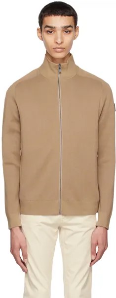 Светло-коричневая спортивная куртка Fisio BOSS