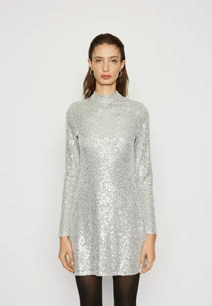Коктейльное платье Abercrombie & Fitch, серебро