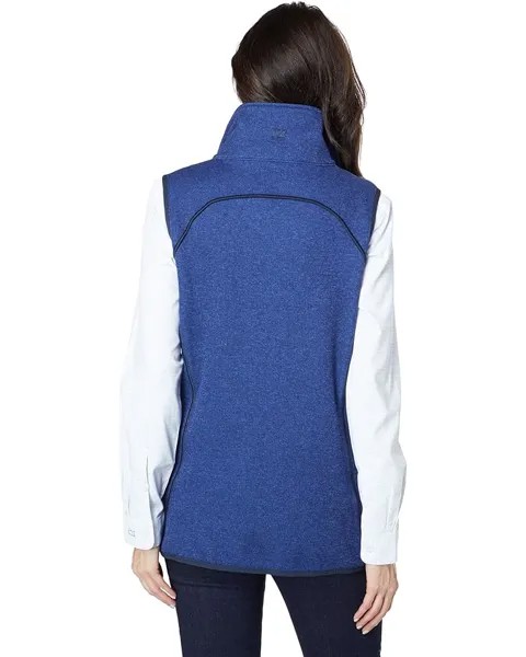 Утепленный жилет Cutter & Buck Mainsail Sweater-Knit Full Zip Vest, цвет Tour Blue Heather