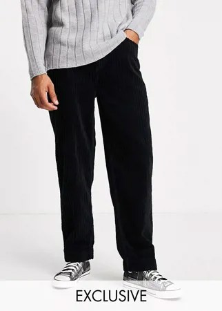 Черные вельветовые джинсы свободного кроя в стиле 90-х Reclaimed Vintage Inspired-Черный цвет