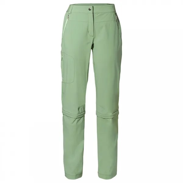 Брюки на молнии Vaude Women's Farley Stretch Capri T Zip III, цвет Willow Green