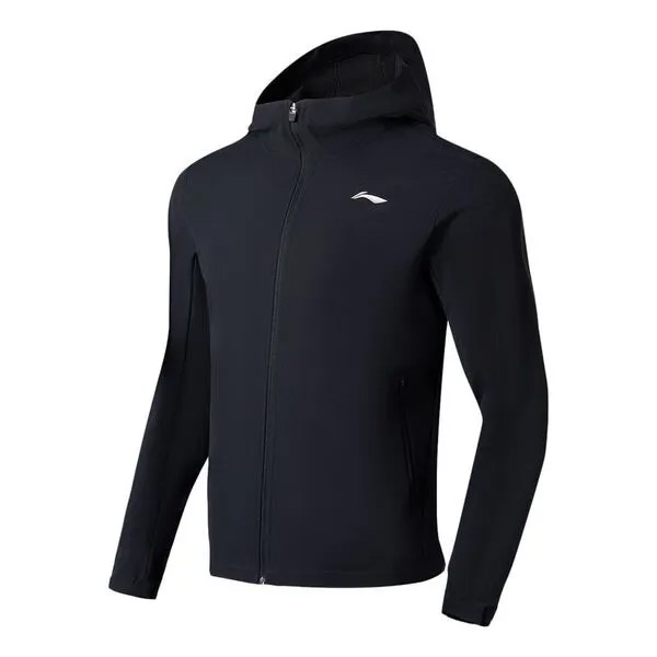 Куртка спортивная тренировочная куртка Li-Ning, черный