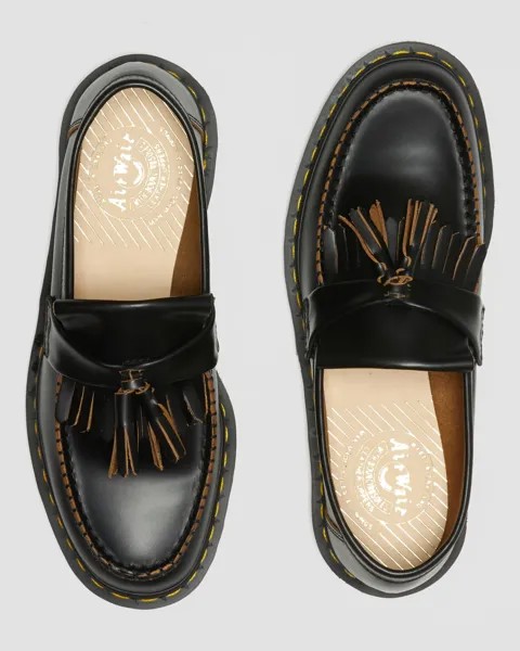 Кожаные лоферы с кисточками Adrian Made in England Quilon Dr. Martens