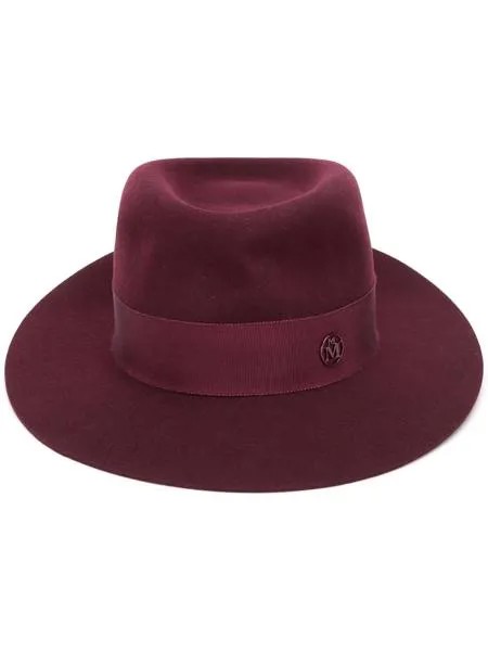 Maison Michel шляпа-федора с логотипом