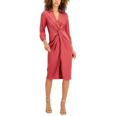 Женское деловое платье до колена с заворотом спереди от Taylor Petites BHFO 2869