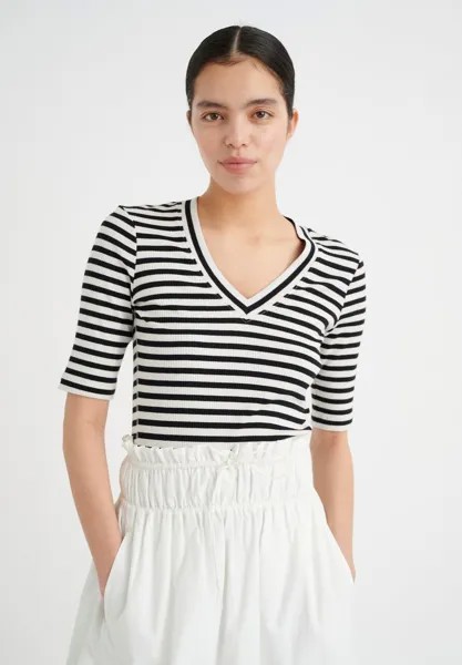 Футболка с принтом DAGNA STRIPED InWear, цвет black whisper white
