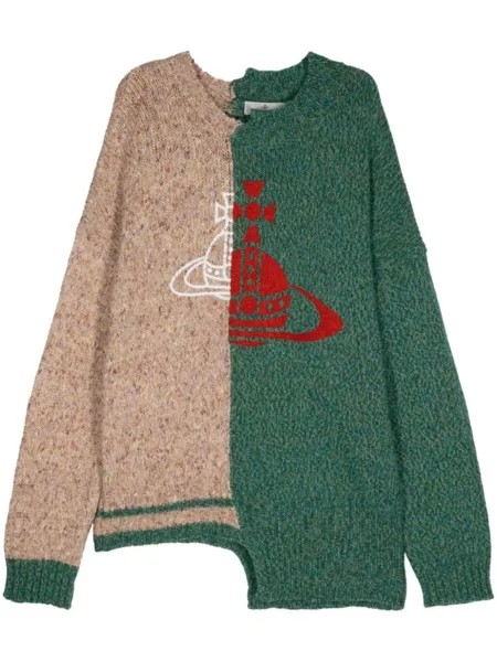 Vivienne Westwood джемпер Half & Half, нейтральный цвет