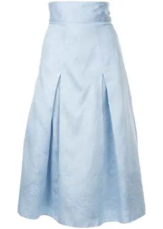 Bambah Georgia pleated midi skirt