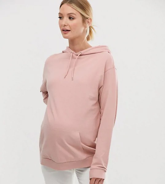 Розовый худи ASOS DESIGN Maternity Ultimate