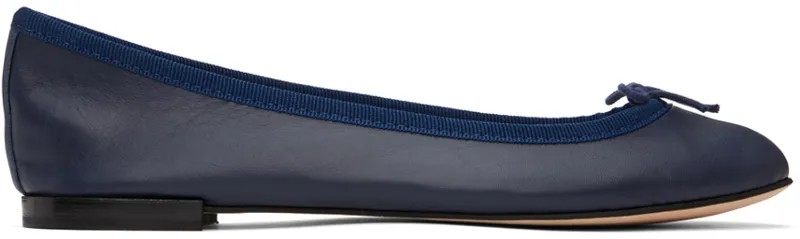 Темно-синие балетки Cendrillon Repetto, цвет Classic blue