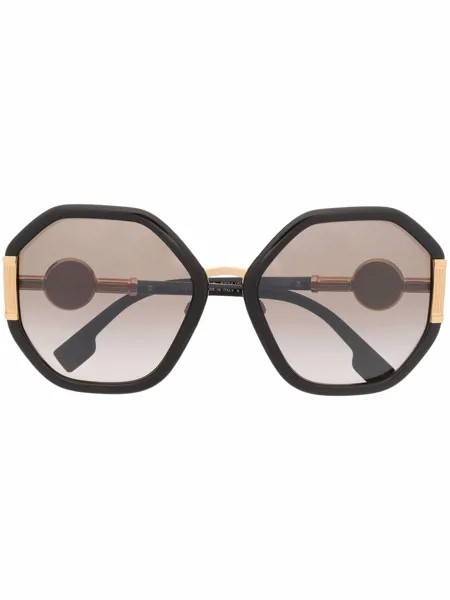 Versace Eyewear солнцезащитные очки в геометричной оправе