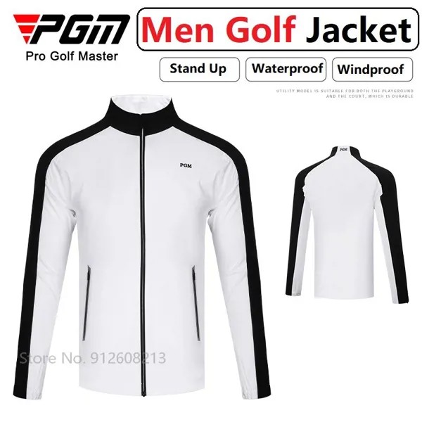 PGM мужская уличная куртка для отдыха для гольфа ветрозащитная Мужская ветровка для гольфа водонепроницаемые на молнии топы для фитнеса пальто для мужчин