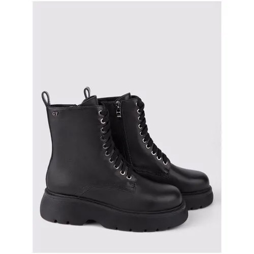 Полуботинки GIORGIO FERRETTI, демисезонные, натуральная кожа, полнота G, размер 36, черный