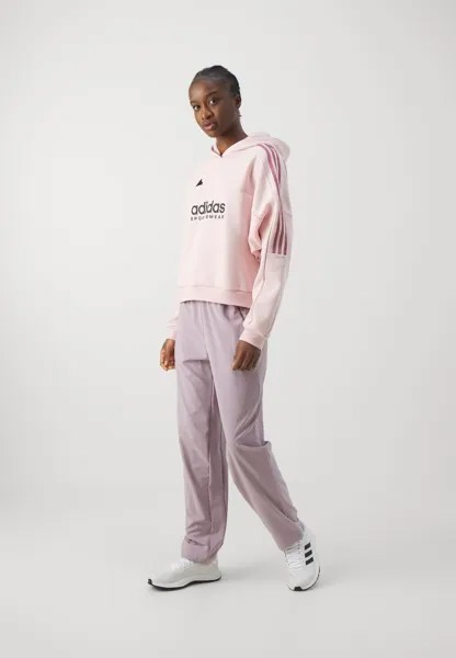 Толстовка с капюшоном TIRO CUT 3 STRIPES HOODIE adidas, розовый