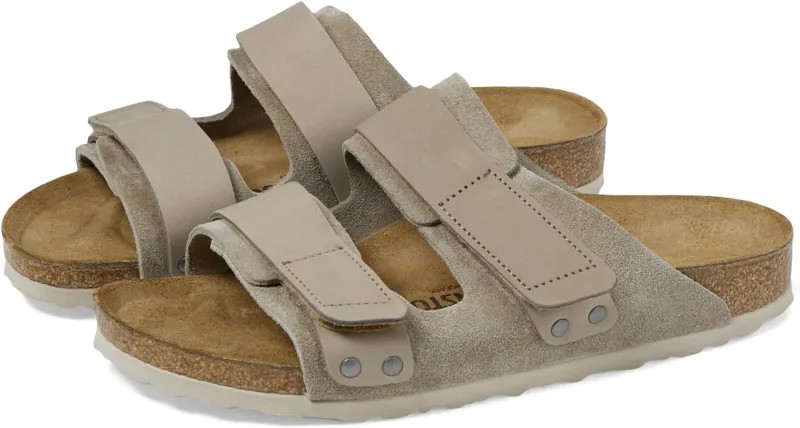 Сандалии на плоской подошве Uji - Nubuck/Suede (Unisex) Birkenstock, серо-коричневый