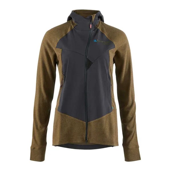 Спортивная куртка Klättermusen Hugin Zip Hoodie softshell, зеленый