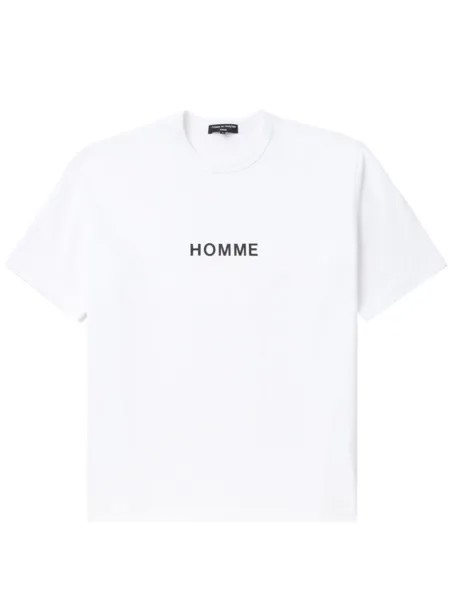 Comme des Garçons Homme футболка с логотипом, белый