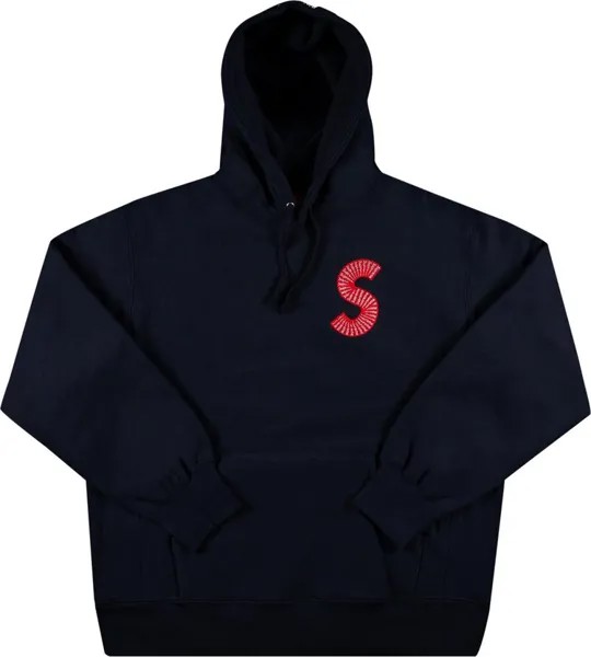 Толстовка Supreme S Logo Hooded Sweatshirt 'Navy', синий