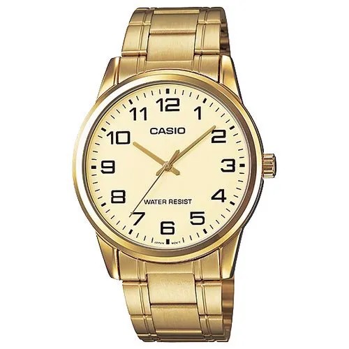 Наручные часы CASIO Collection MTP-V001G-9B, золотой, бежевый