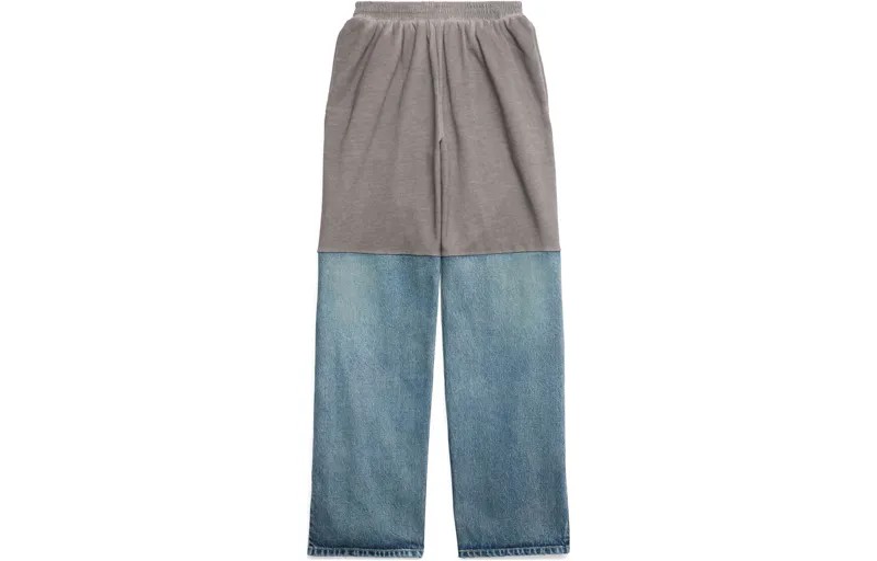 Balenciaga Мужские трикотажные спортивные штаны, цвет Blue