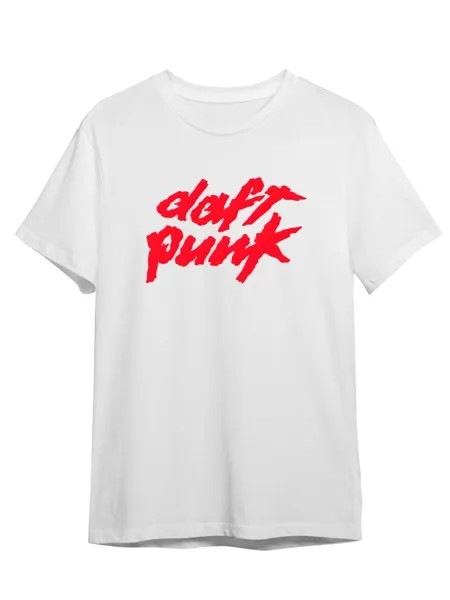 Футболка унисекс Каждому Своё Daft Punk/Дафт Панк MGDP19 белая 3XL