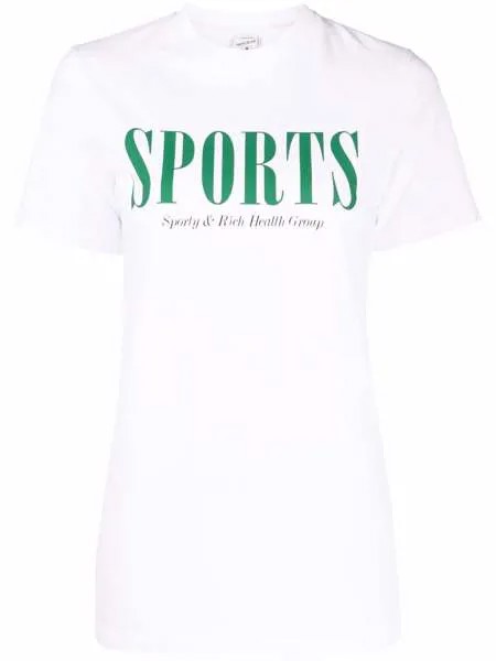 Sporty & Rich футболка узкого кроя с логотипом