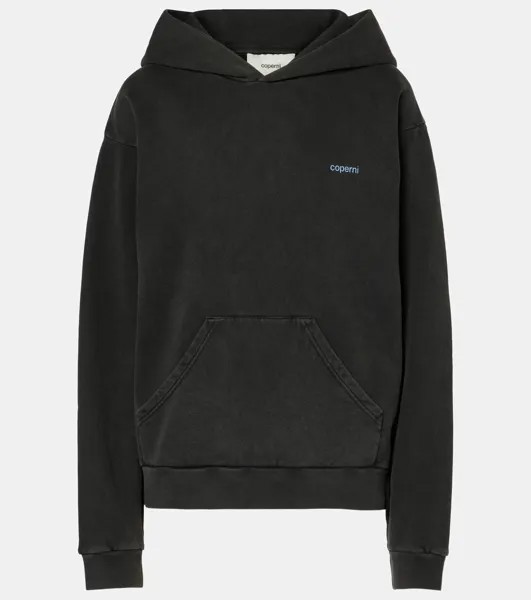 Толстовка с капюшоном из хлопчатобумажной ткани Horn Coperni, цвет black-blue print