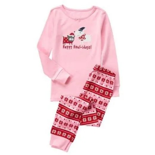 Пижамный комплект для сна NWT Gymboree Holiday Puppy Dog Happy Howl-idays Gymmies, 10 шт.