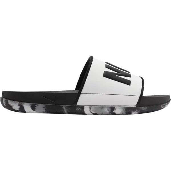 Шлепки Nike Offcourt Slide Marble Black White, черный/белый