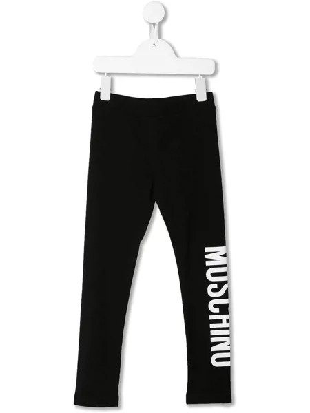 Moschino Kids легинсы с логотипом