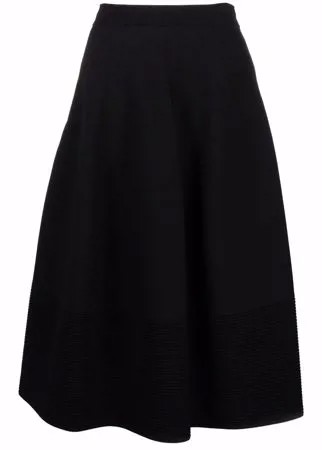 Alexander McQueen юбка миди в рубчик