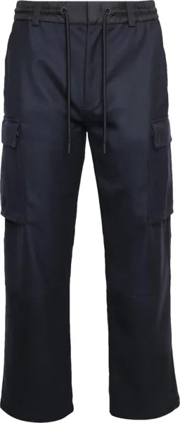 Брюки Moncler Grenoble Trousers 'Navy', синий