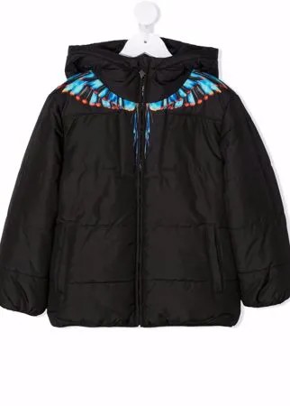 Marcelo Burlon County Of Milan Kids пуховик с принтом Wings