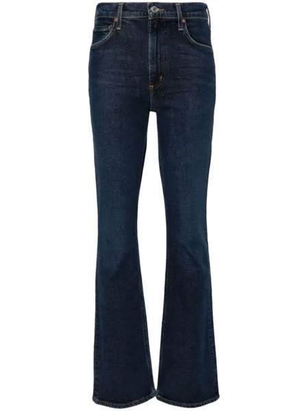 AGOLDE джинсы bootcut Nico с завышенной талией, синий