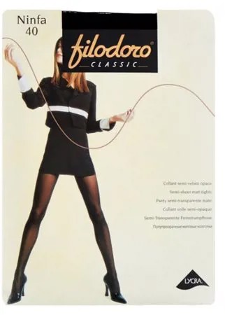 Колготки Filodoro Classic Ninfa 40 den, размер 3-M, nero (черный)
