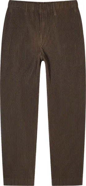 Брюки Homme Plissé Issey Miyake Tailored Pleats 'Dark Khaki', зеленый